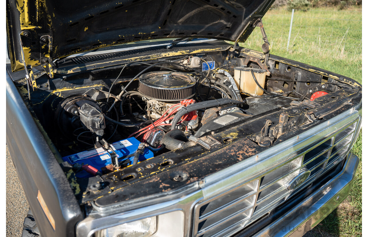 8/1981 Ford Bronco XLT (4x4) 2d Wagon Black 351ci V8 5.8L - Ute Conversion