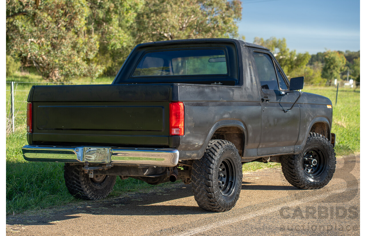 8/1981 Ford Bronco XLT (4x4) 2d Wagon Black 351ci V8 5.8L - Ute Conversion