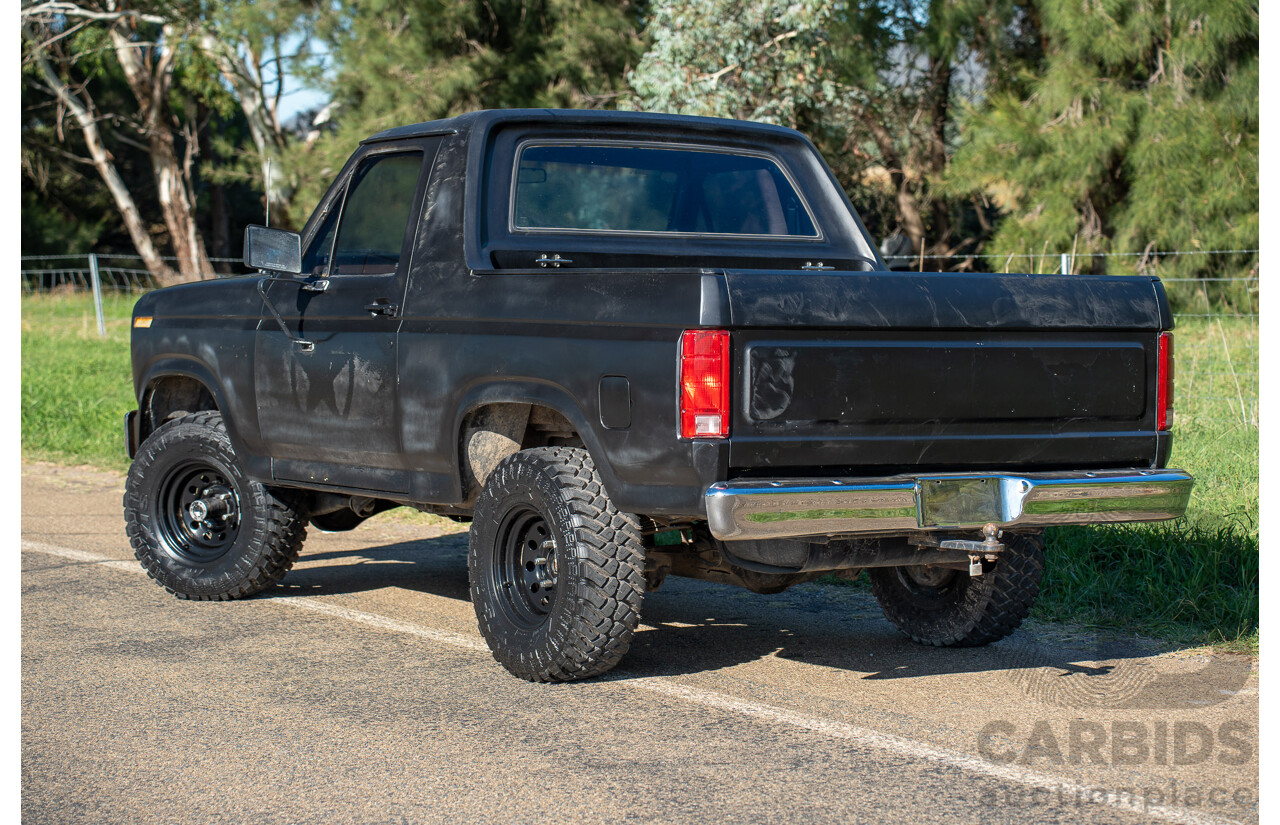 8/1981 Ford Bronco XLT (4x4) 2d Wagon Black 351ci V8 5.8L - Ute Conversion