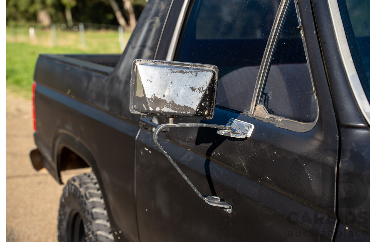 8/1981 Ford Bronco XLT (4x4) 2d Wagon Black 351ci V8 5.8L - Ute Conversion