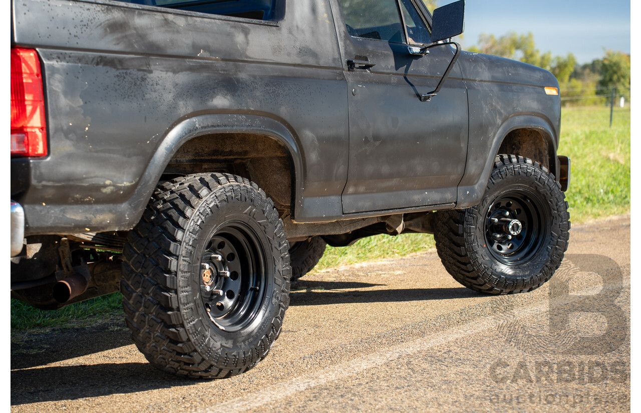 8/1981 Ford Bronco XLT (4x4) 2d Wagon Black 351ci V8 5.8L - Ute Conversion