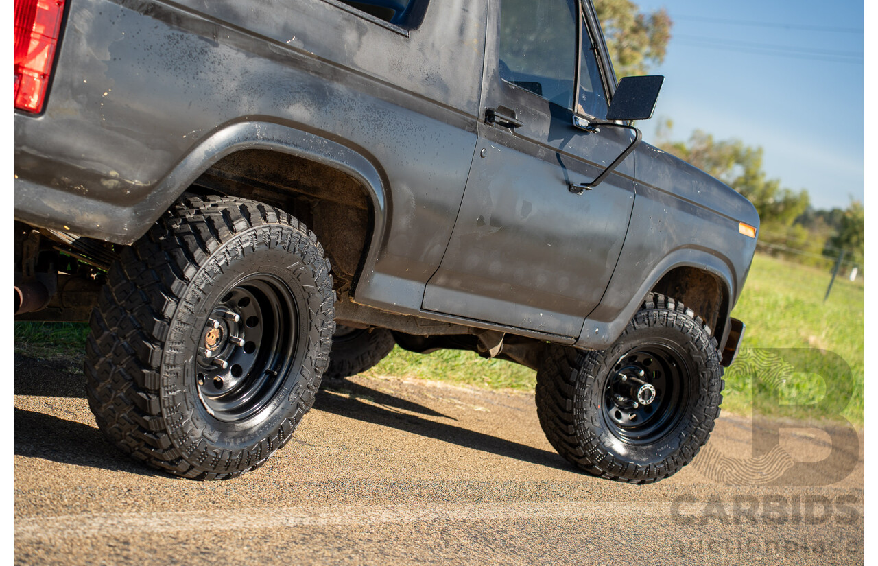 8/1981 Ford Bronco XLT (4x4) 2d Wagon Black 351ci V8 5.8L - Ute Conversion
