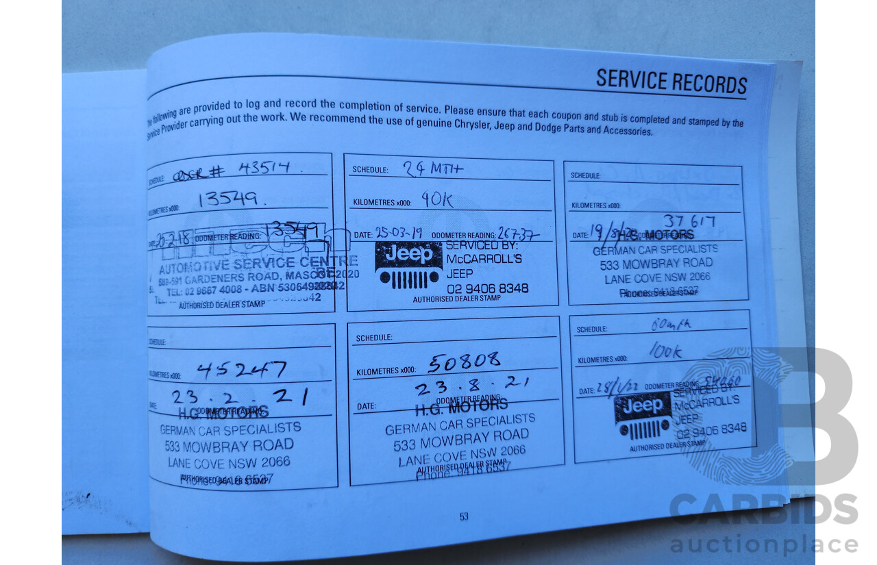 6/2016 Jeep Grand Cherokee Limited 75TH Anniversary (4x4) WK 4d Wagon Black 3.0L