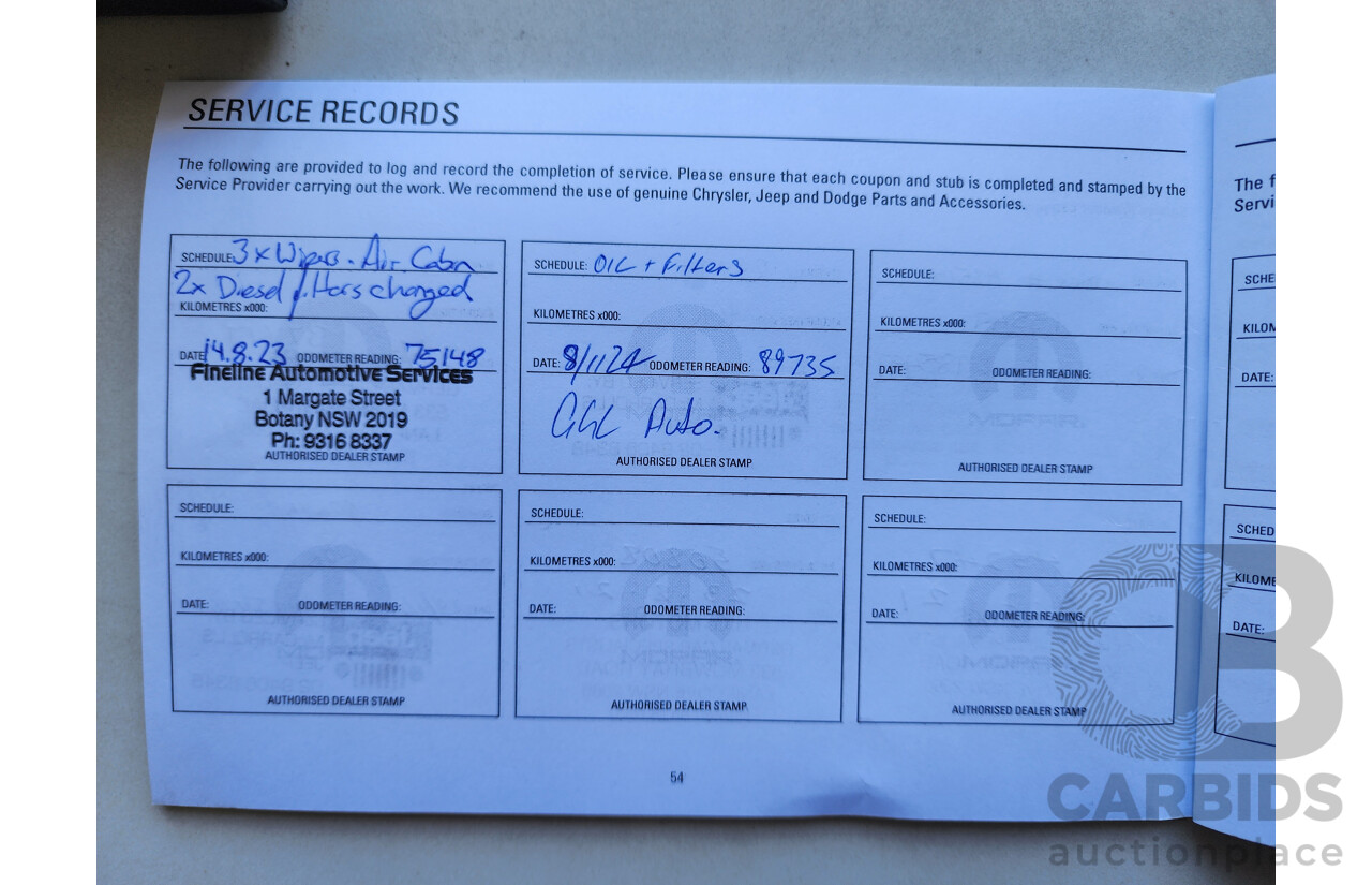 6/2016 Jeep Grand Cherokee Limited 75TH Anniversary (4x4) WK 4d Wagon Black 3.0L