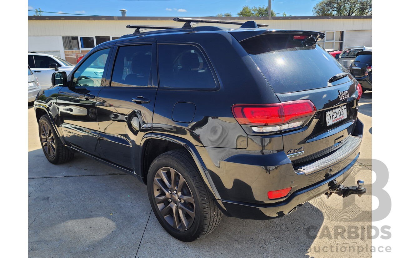 6/2016 Jeep Grand Cherokee Limited 75TH Anniversary (4x4) WK 4d Wagon Black 3.0L