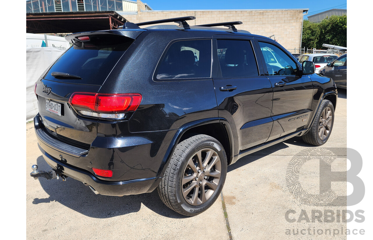 6/2016 Jeep Grand Cherokee Limited 75TH Anniversary (4x4) WK 4d Wagon Black 3.0L