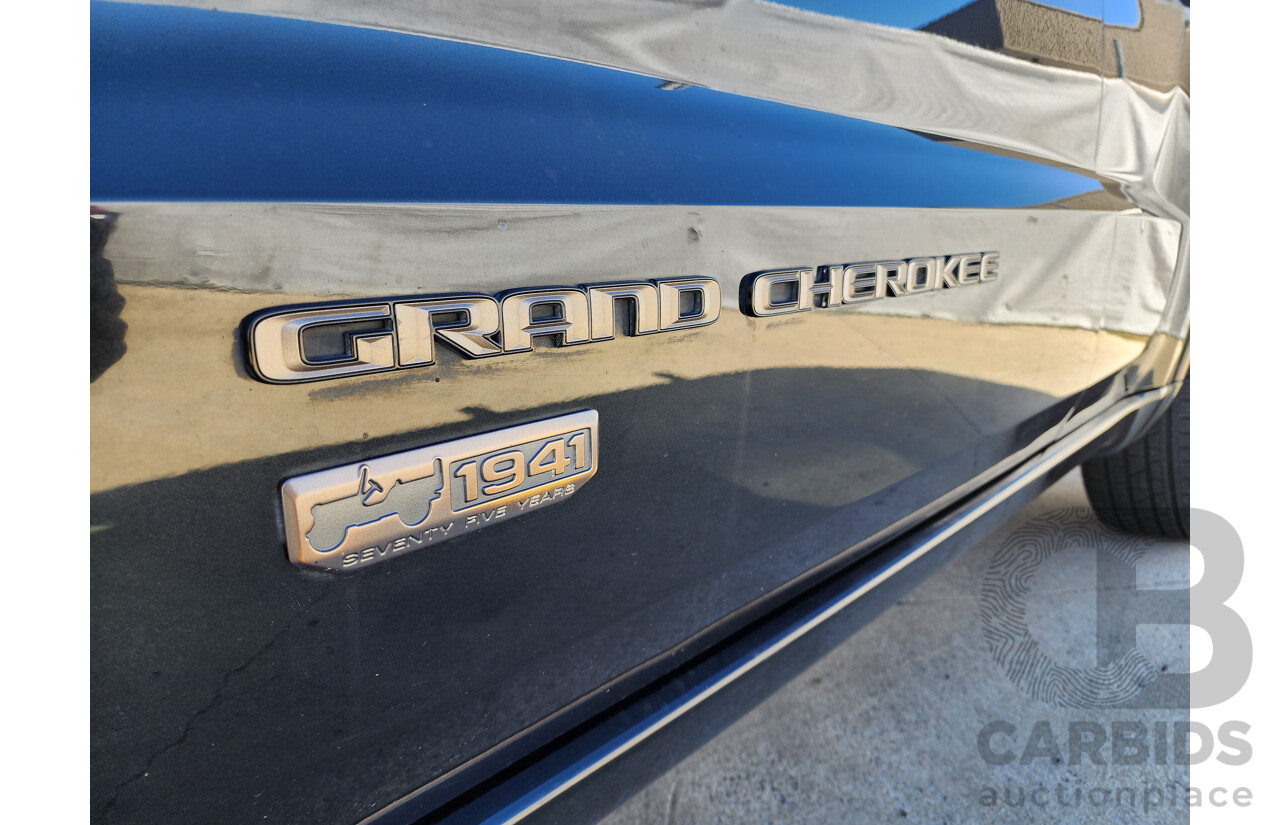 6/2016 Jeep Grand Cherokee Limited 75TH Anniversary (4x4) WK 4d Wagon Black 3.0L