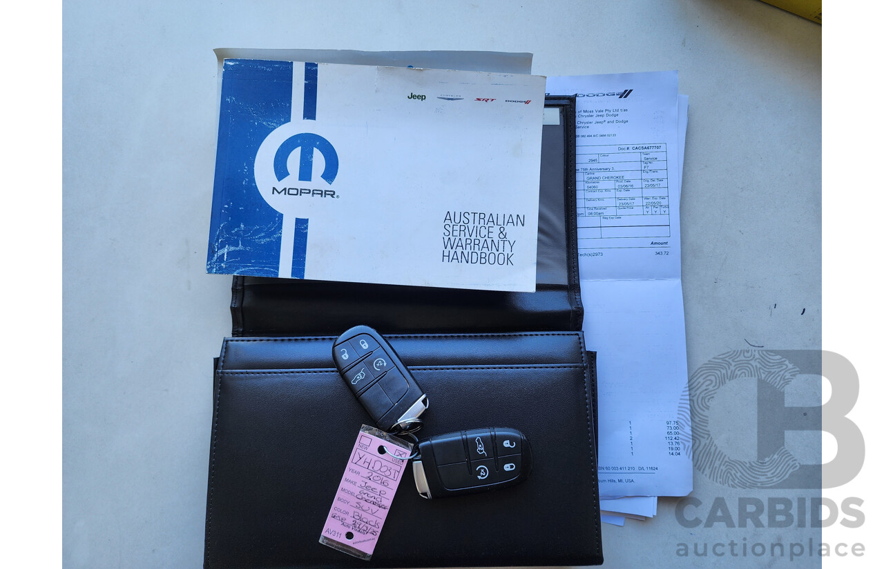 6/2016 Jeep Grand Cherokee Limited 75TH Anniversary (4x4) WK 4d Wagon Black 3.0L