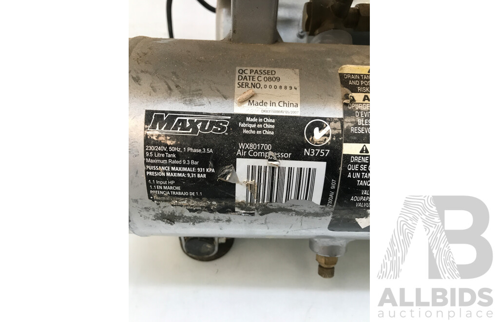 Maxus X-Lite 9.5 Litre Air Compressor