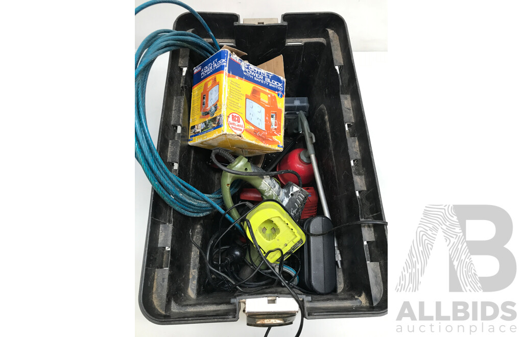 Portable Rolling Tool Box with Various Tools and Sets