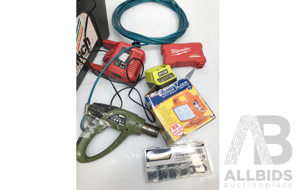 Portable Rolling Tool Box with Various Tools and Sets