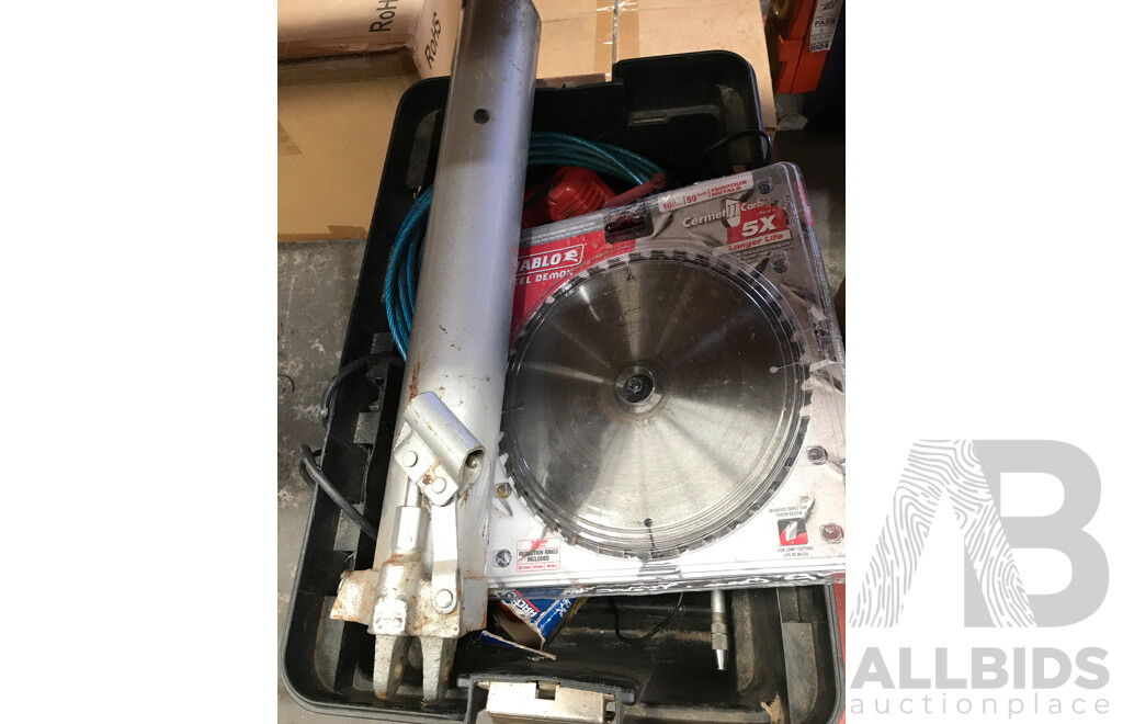 Portable Rolling Tool Box with Various Tools and Sets