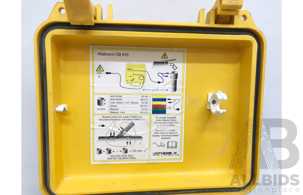 Akatherm (CB315) Electrofusion Control Box