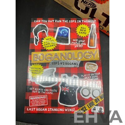 NERF Ultra One Motorised Blaster and BOGANOLOGY Game - Lot of 2