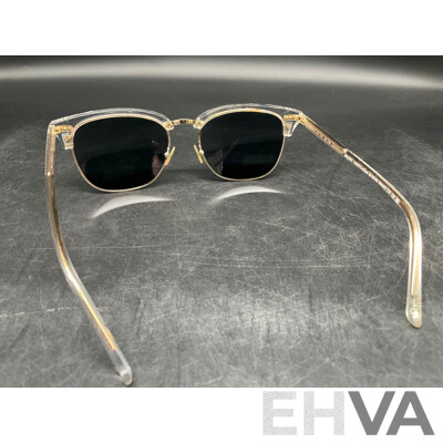 BAILEY NELSON Bronte Hand Crafted  Crystal Sunglasses 54.18.145 BNA611 and Case  - ORP $269