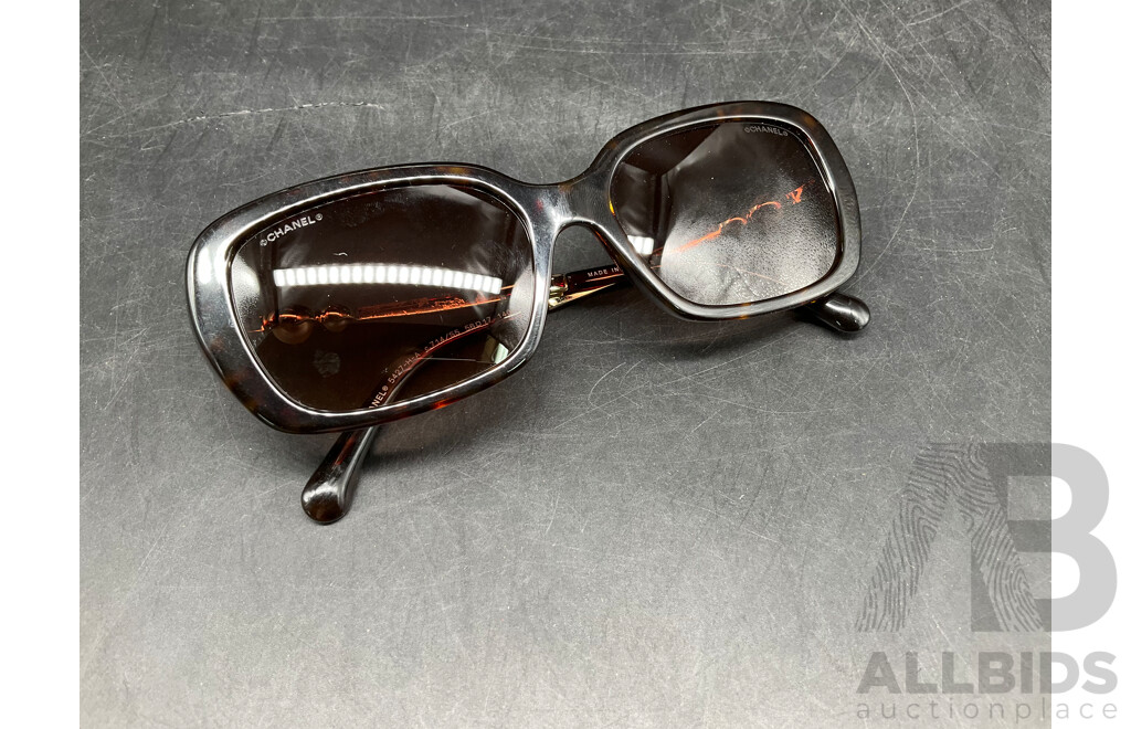 Pearl Square 5427-H-A Tortoise 56-17 Branded CHANEL Sunglasses - ORP $799