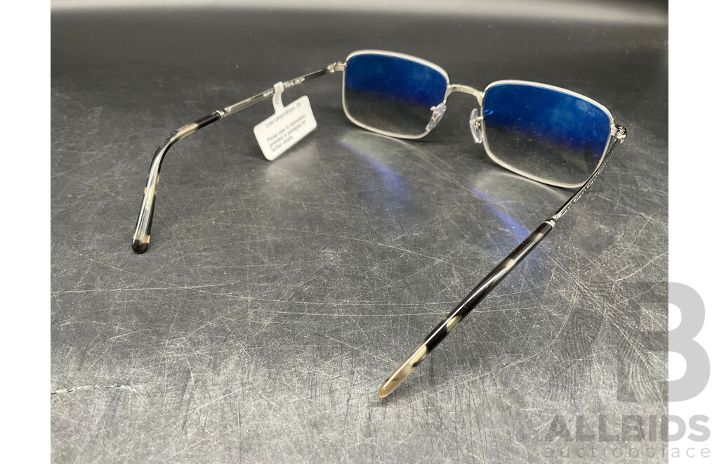 RAY BAN RB3717 57-18  Silver/Blue Sunglasses - ORP $258