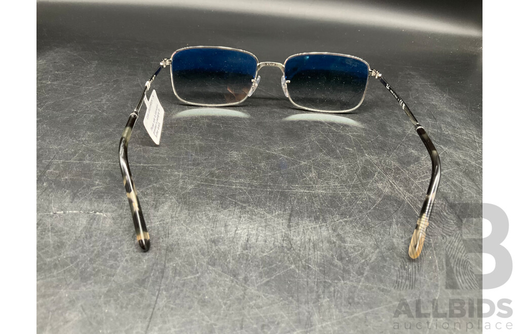 RAY BAN RB3717 57-18  Silver/Blue Sunglasses - ORP $258