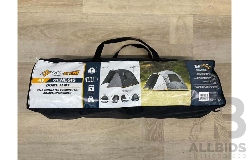OZTRAIL Genesis Dome 4 Person Tent  - ORP $199.99