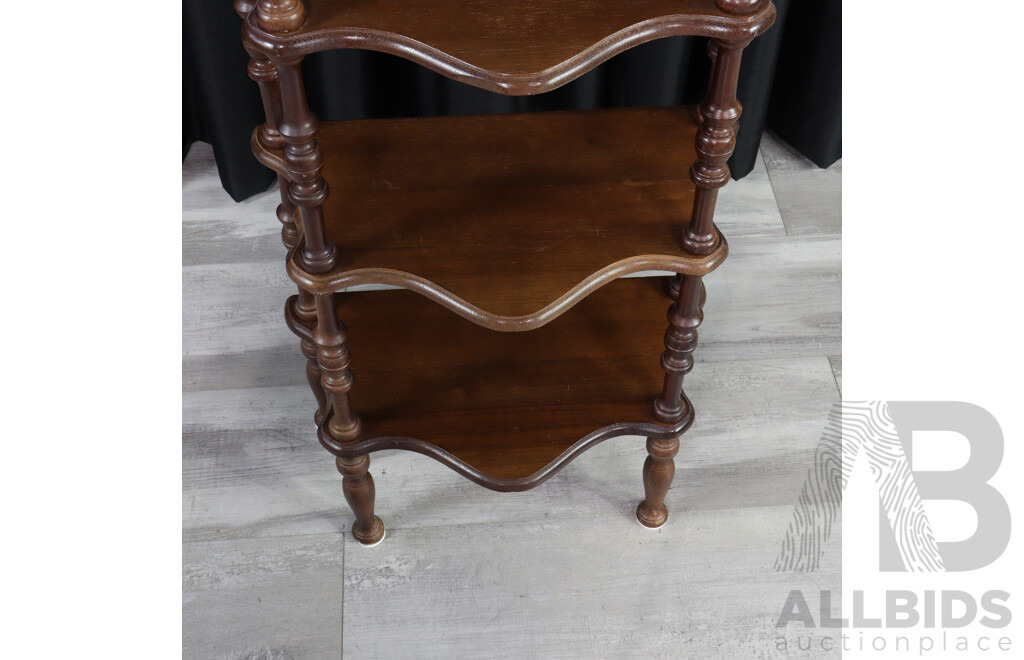 Reproduction Five Tier Mahogany What Not