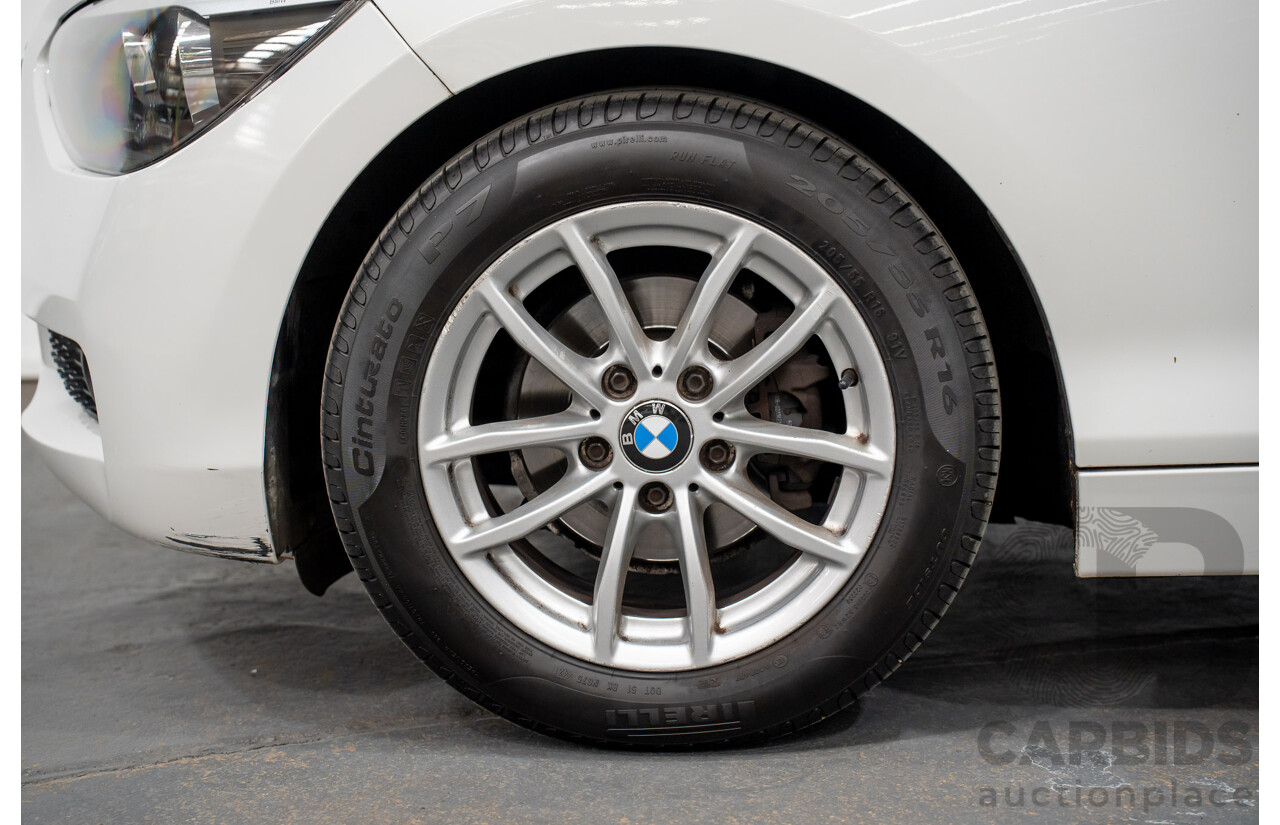10/2014 BMW 116i SPORT LINE RWD F20 MY13 5D Hatchback White Turbo1.6L
