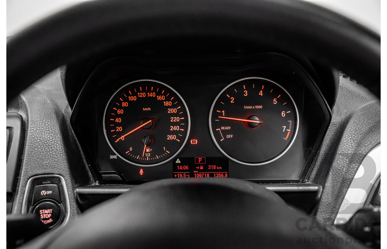 10/2014 BMW 116i SPORT LINE RWD F20 MY13 5D Hatchback White Turbo1.6L