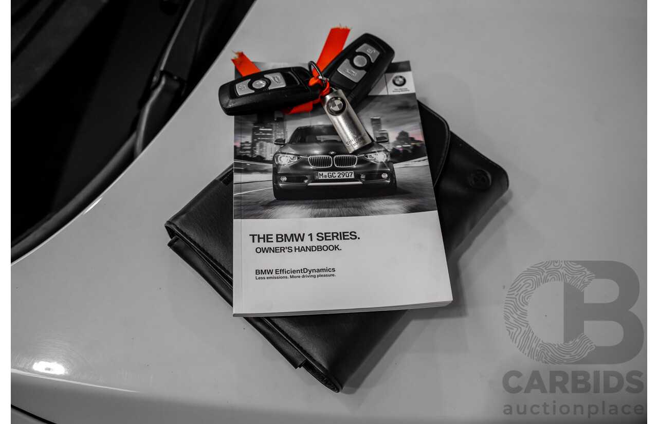 10/2014 BMW 116i SPORT LINE RWD F20 MY13 5D Hatchback White Turbo1.6L