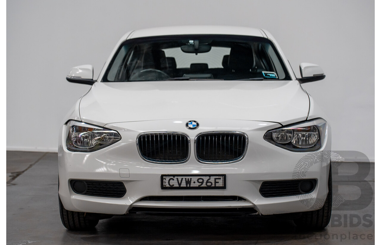 10/2014 BMW 116i SPORT LINE RWD F20 MY13 5D Hatchback White Turbo1.6L
