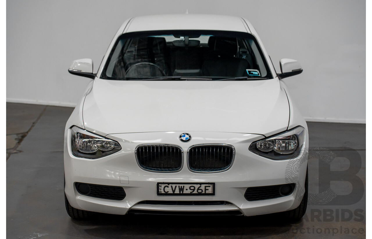 10/2014 BMW 116i SPORT LINE RWD F20 MY13 5D Hatchback White Turbo1.6L