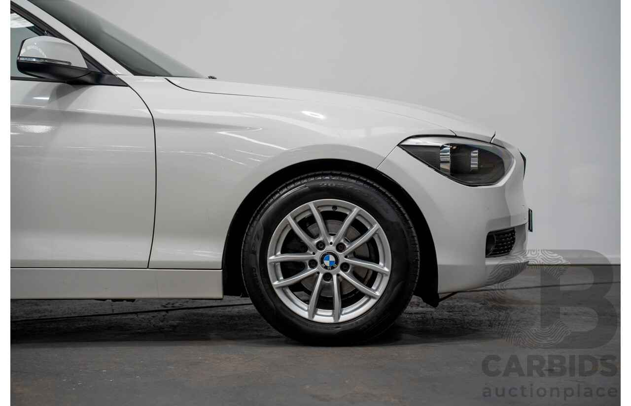 10/2014 BMW 116i SPORT LINE RWD F20 MY13 5D Hatchback White Turbo1.6L
