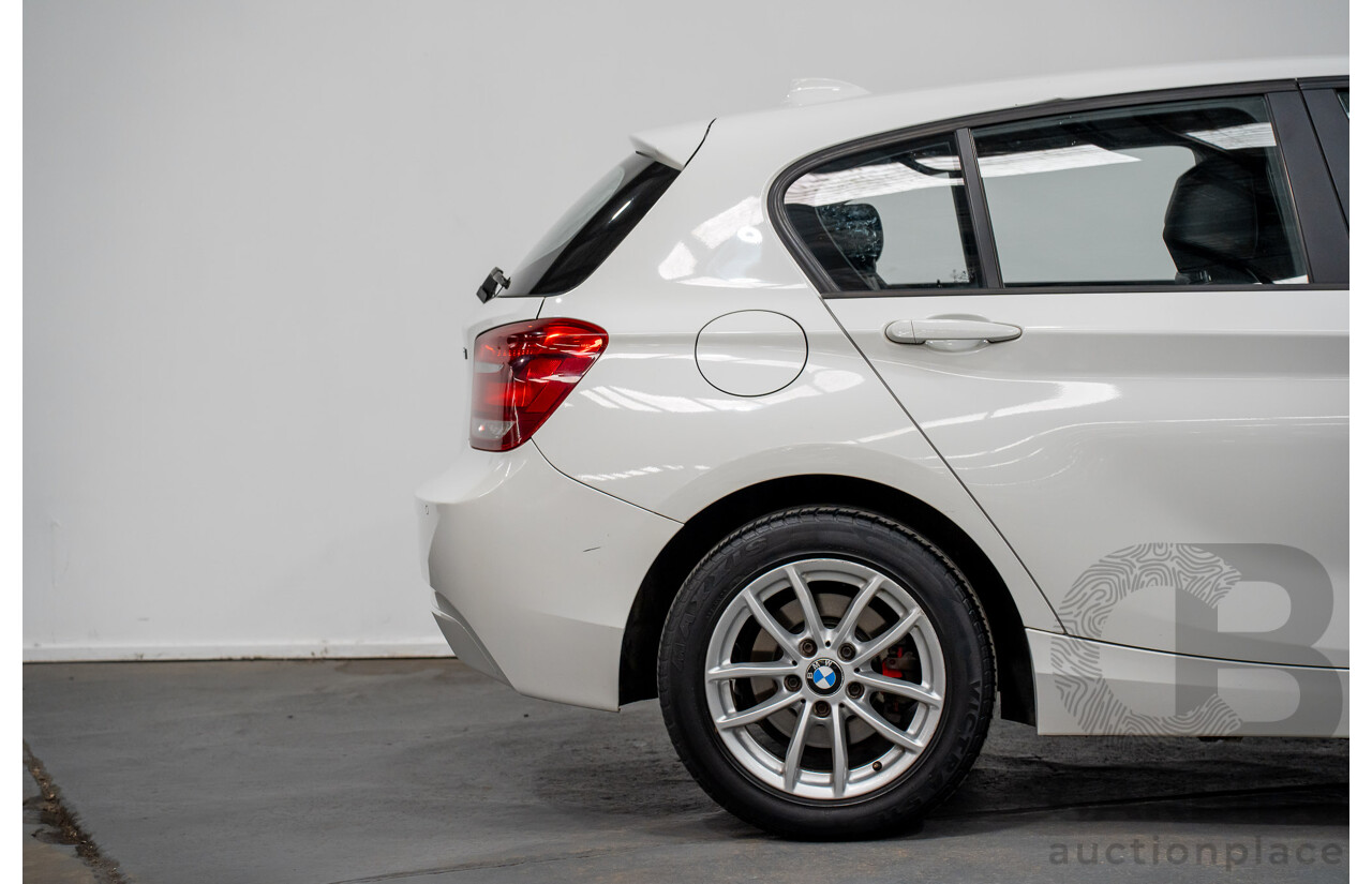 10/2014 BMW 116i SPORT LINE RWD F20 MY13 5D Hatchback White Turbo1.6L