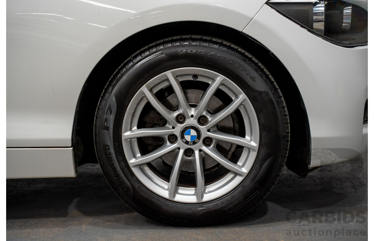 10/2014 BMW 116i SPORT LINE RWD F20 MY13 5D Hatchback White Turbo1.6L