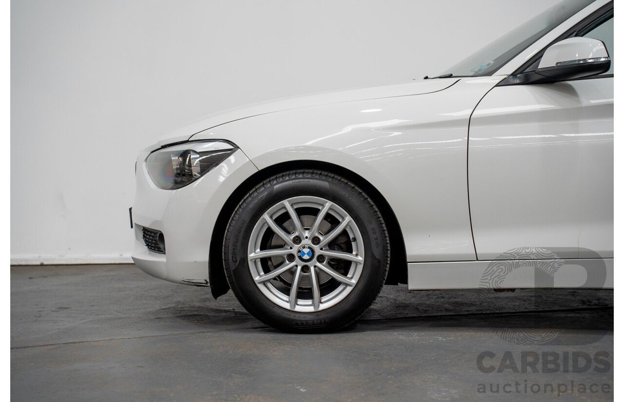 10/2014 BMW 116i SPORT LINE RWD F20 MY13 5D Hatchback White Turbo1.6L