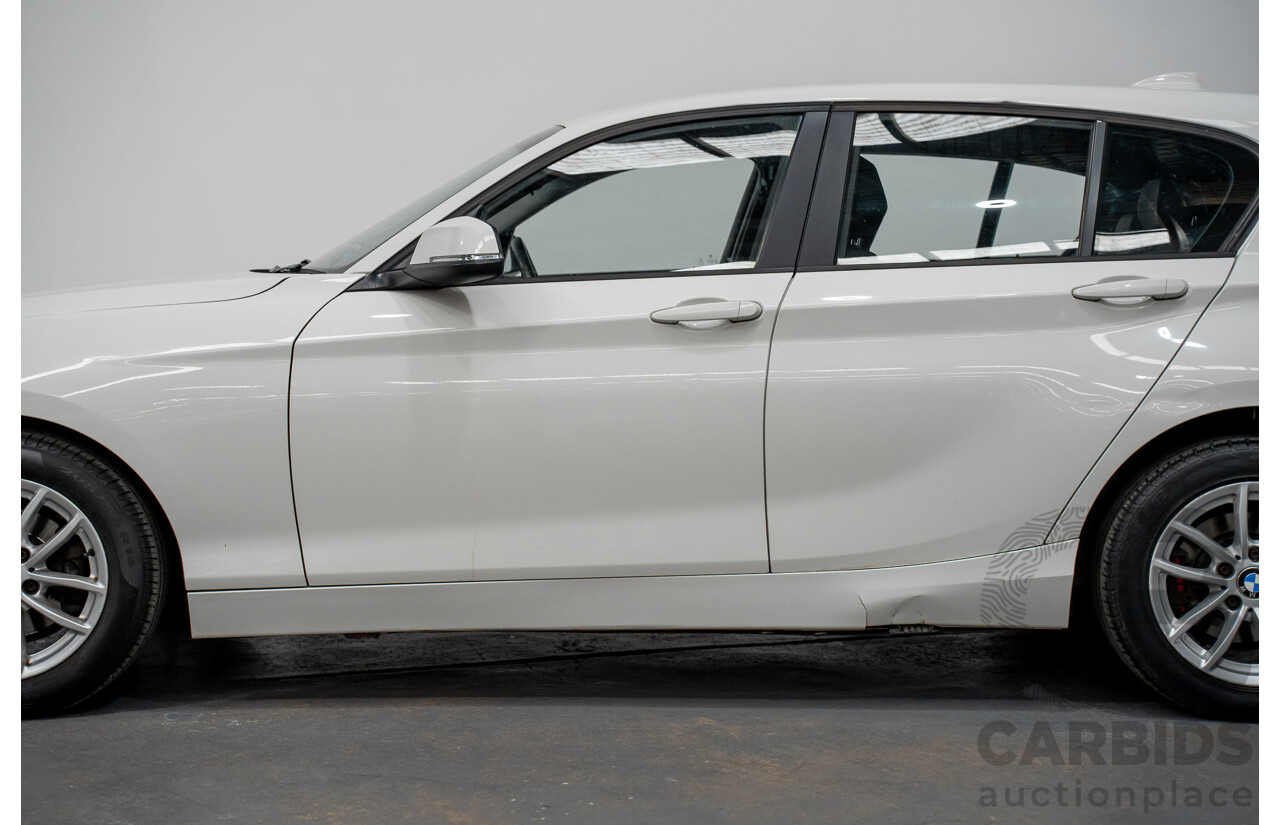 10/2014 BMW 116i SPORT LINE RWD F20 MY13 5D Hatchback White Turbo1.6L