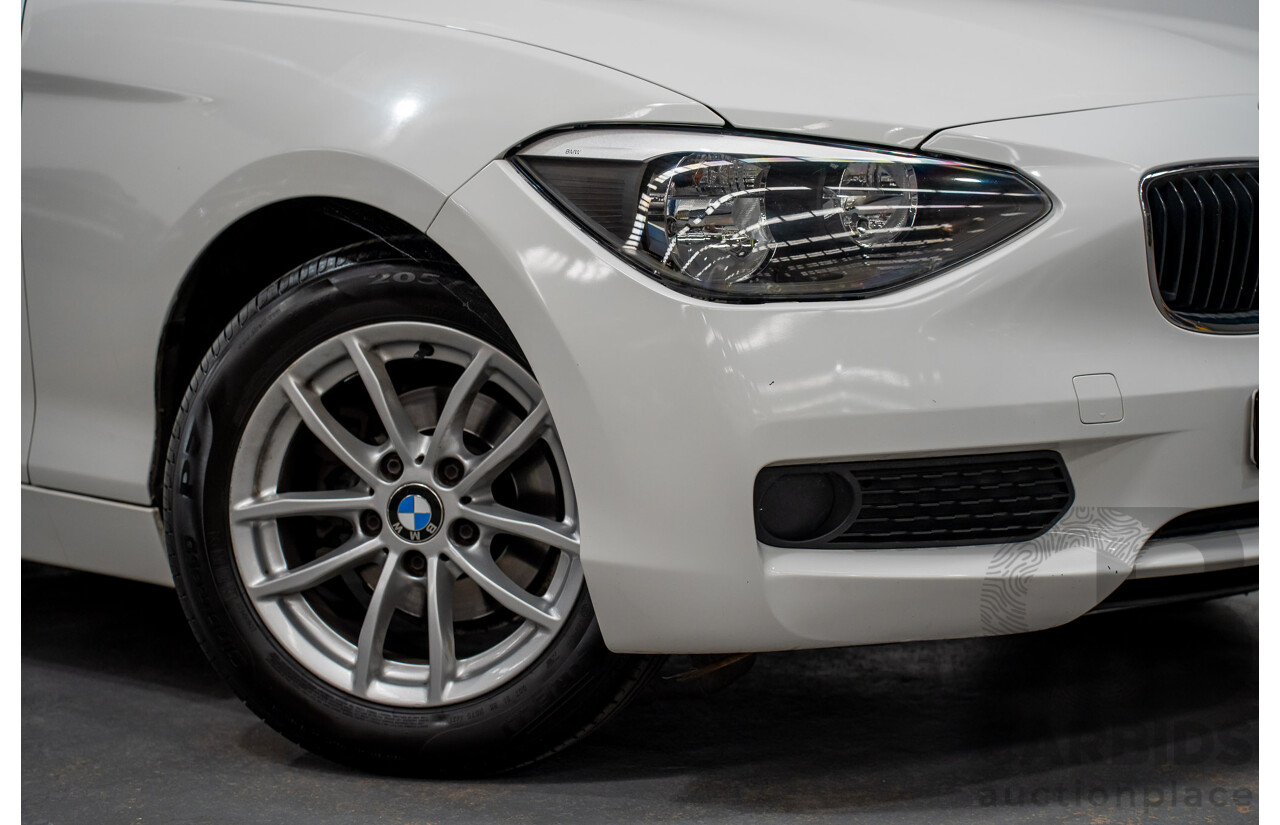 10/2014 BMW 116i SPORT LINE RWD F20 MY13 5D Hatchback White Turbo1.6L