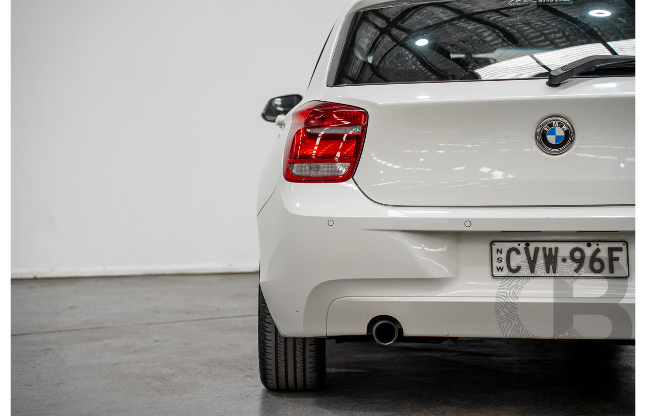 10/2014 BMW 116i SPORT LINE RWD F20 MY13 5D Hatchback White Turbo1.6L