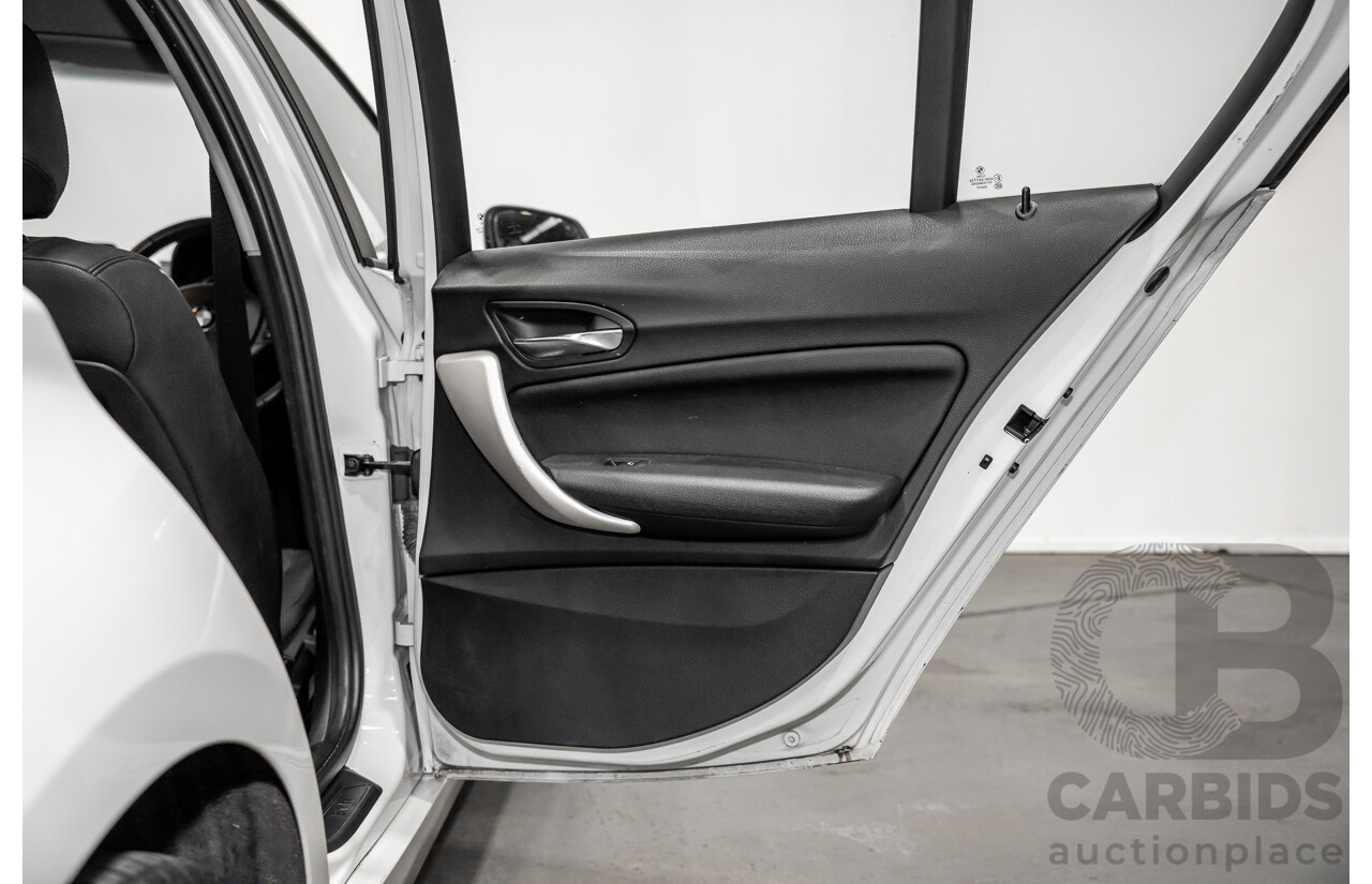 10/2014 BMW 116i SPORT LINE RWD F20 MY13 5D Hatchback White Turbo1.6L