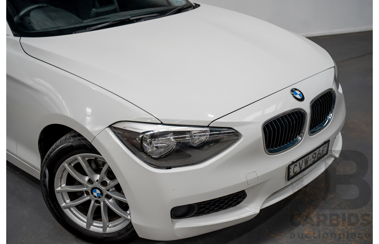 10/2014 BMW 116i SPORT LINE RWD F20 MY13 5D Hatchback White Turbo1.6L