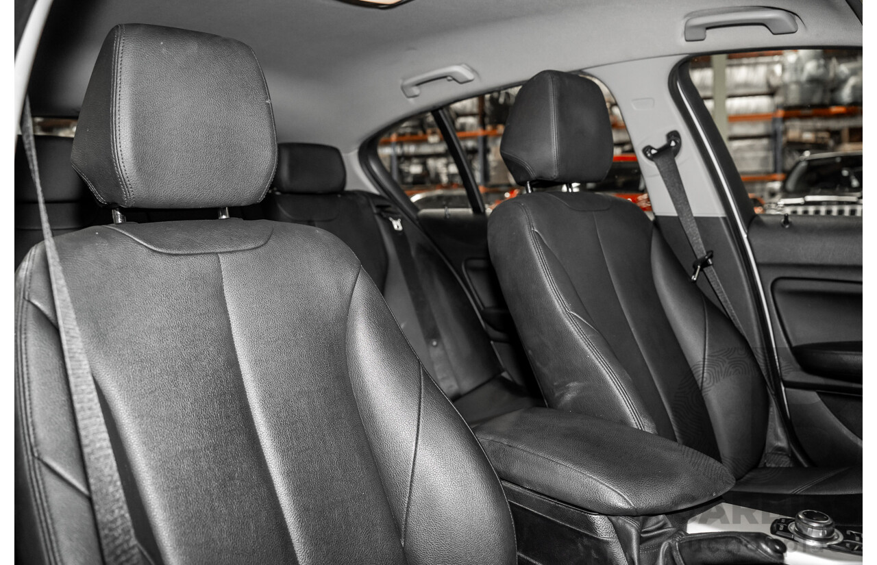 10/2014 BMW 116i SPORT LINE RWD F20 MY13 5D Hatchback White Turbo1.6L