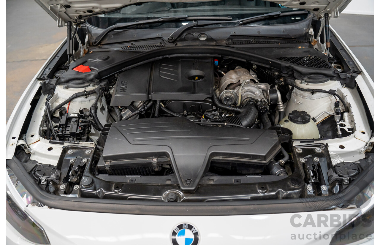 10/2014 BMW 116i SPORT LINE RWD F20 MY13 5D Hatchback White Turbo1.6L