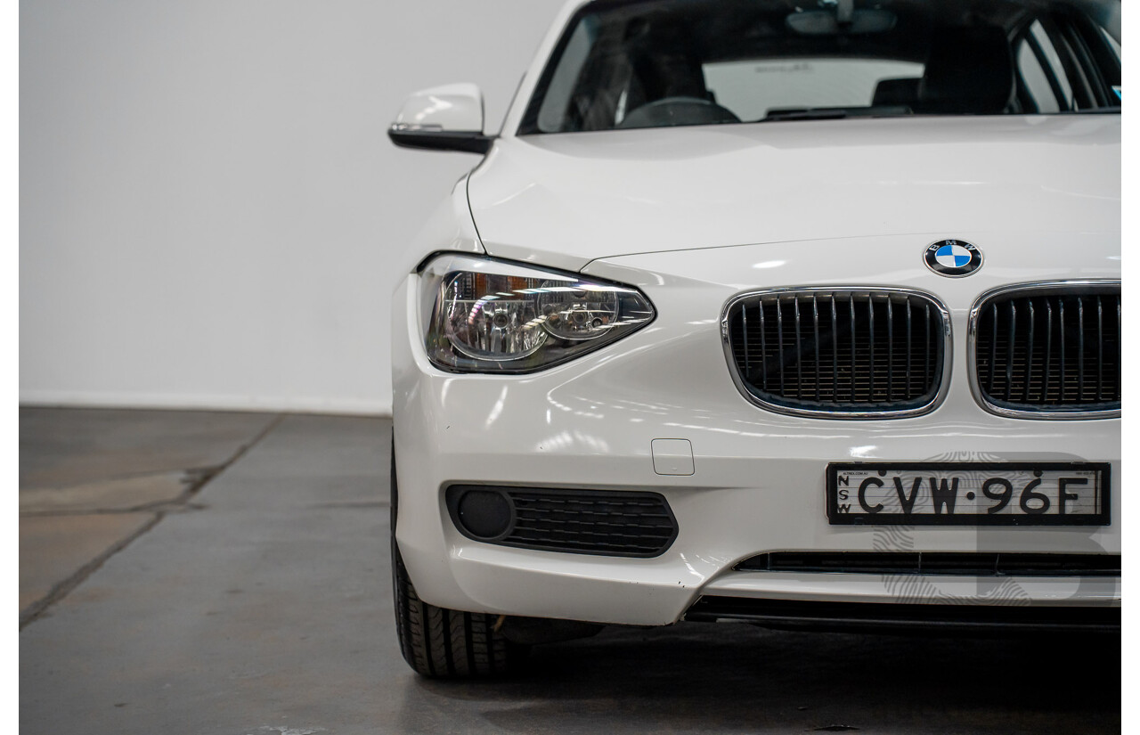 10/2014 BMW 116i SPORT LINE RWD F20 MY13 5D Hatchback White Turbo1.6L