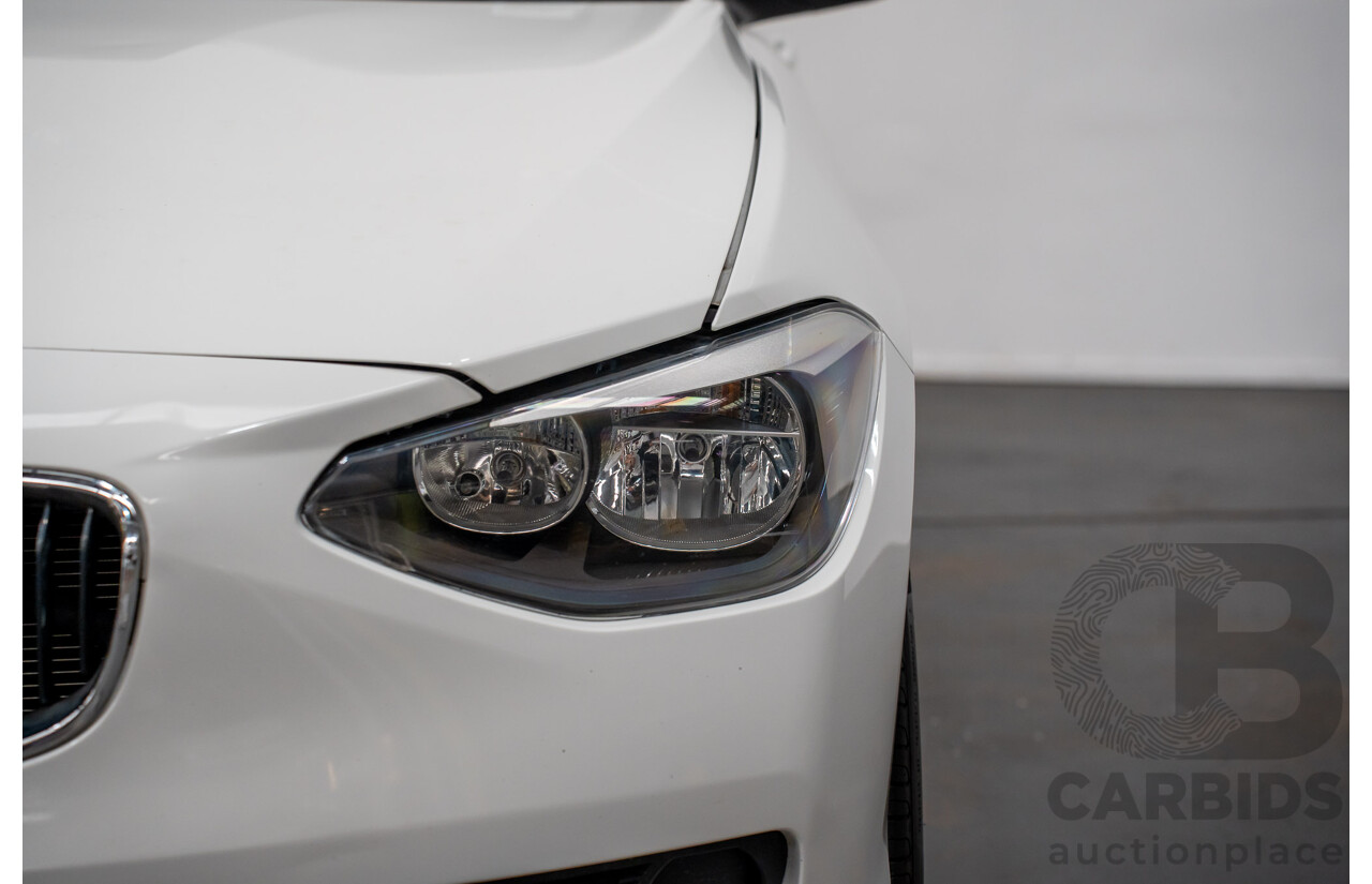 10/2014 BMW 116i SPORT LINE RWD F20 MY13 5D Hatchback White Turbo1.6L