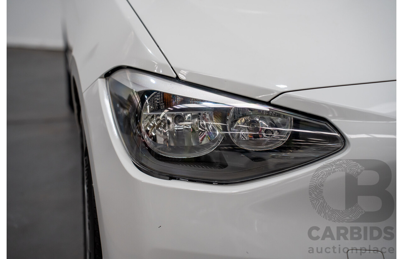10/2014 BMW 116i SPORT LINE RWD F20 MY13 5D Hatchback White Turbo1.6L