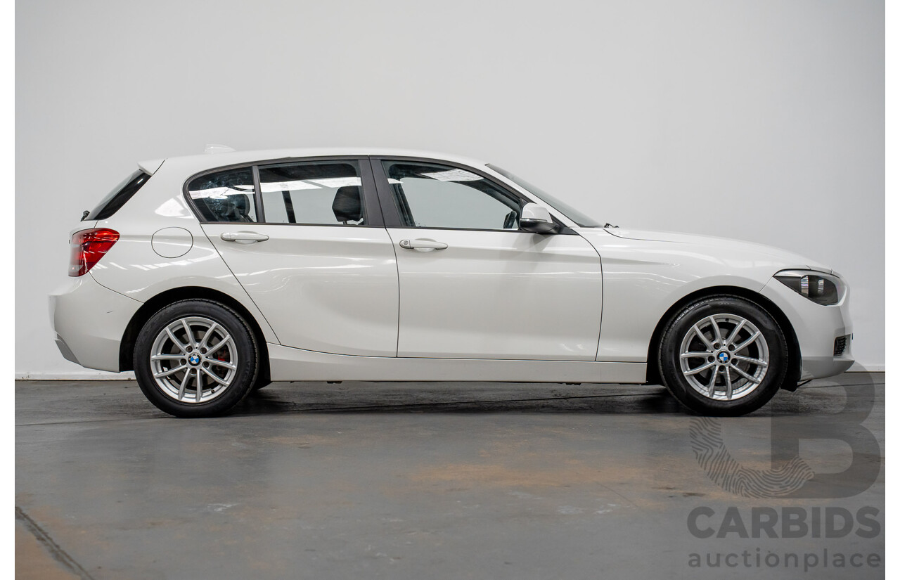 10/2014 BMW 116i SPORT LINE RWD F20 MY13 5D Hatchback White Turbo1.6L