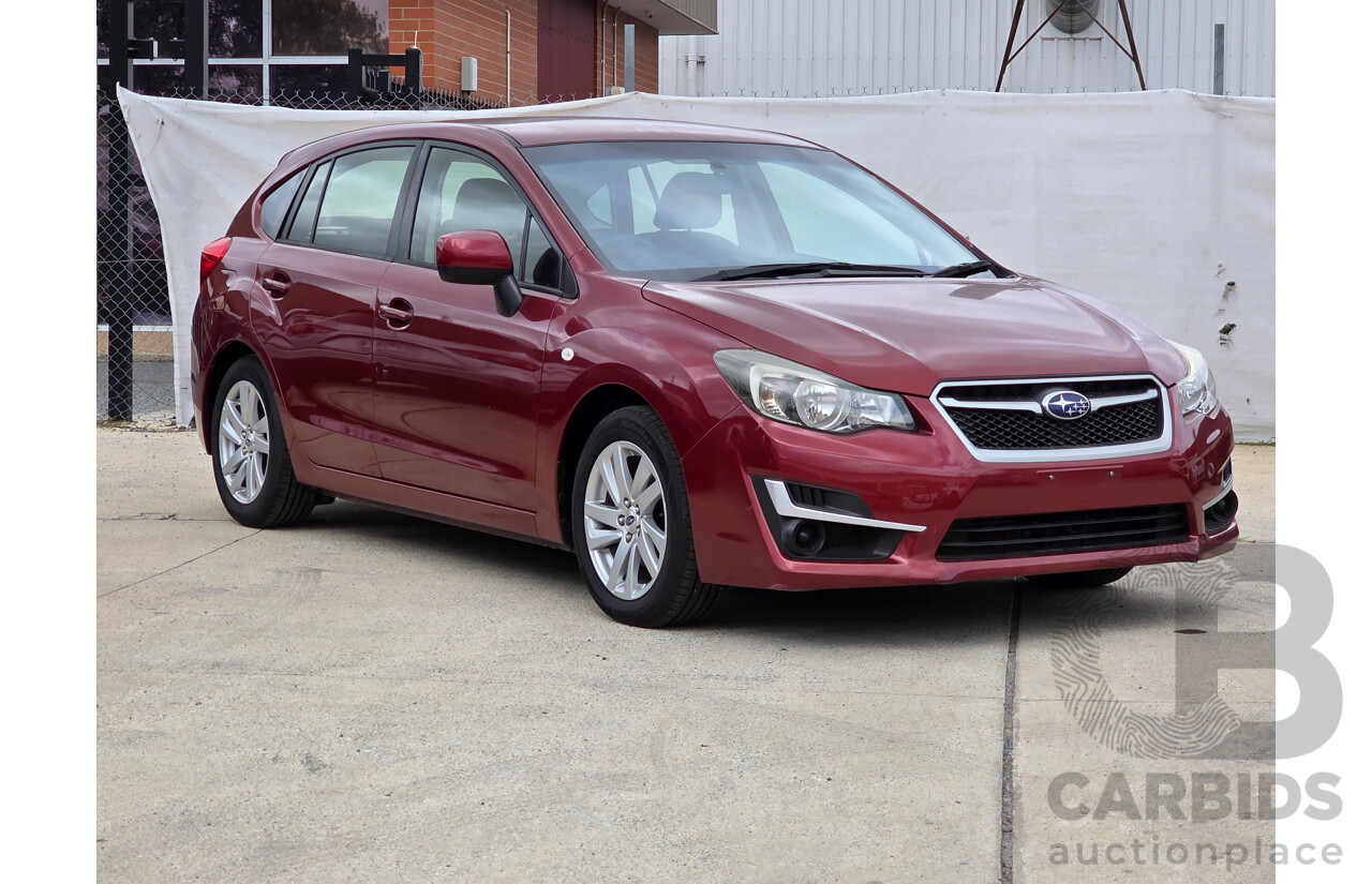 5/2015 Subaru Impreza 2.0i (awd) MY15 5d Hatchback Red 2.0L
