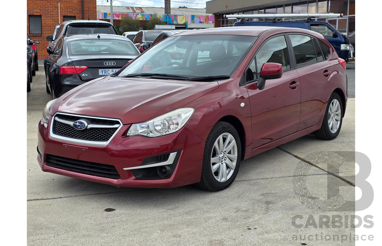 5/2015 Subaru Impreza 2.0i (awd) MY15 5d Hatchback Red 2.0L