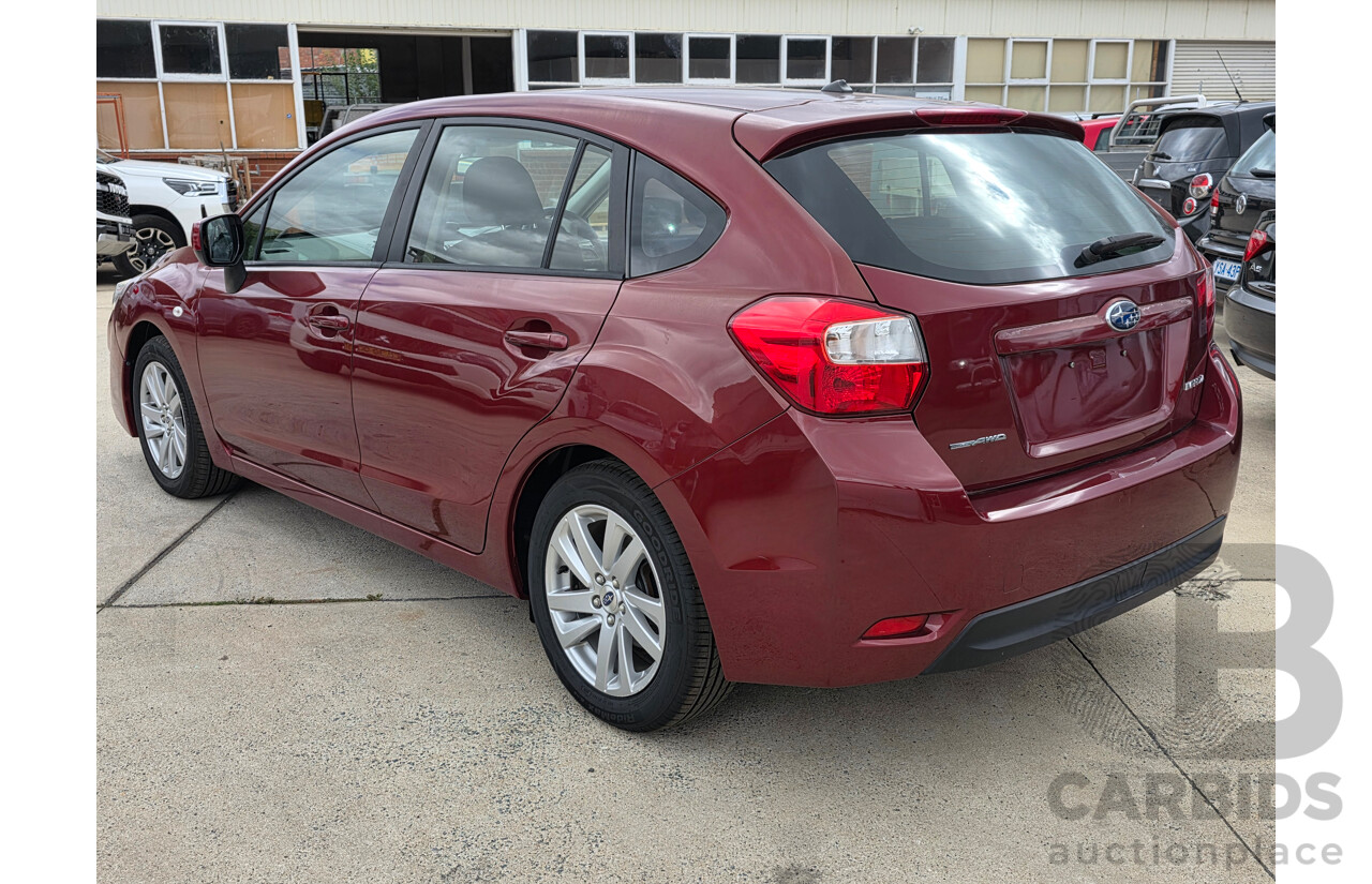 5/2015 Subaru Impreza 2.0i (awd) MY15 5d Hatchback Red 2.0L