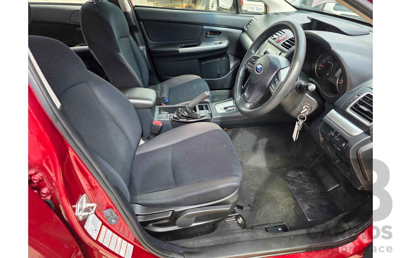 5/2015 Subaru Impreza 2.0i (awd) MY15 5d Hatchback Red 2.0L
