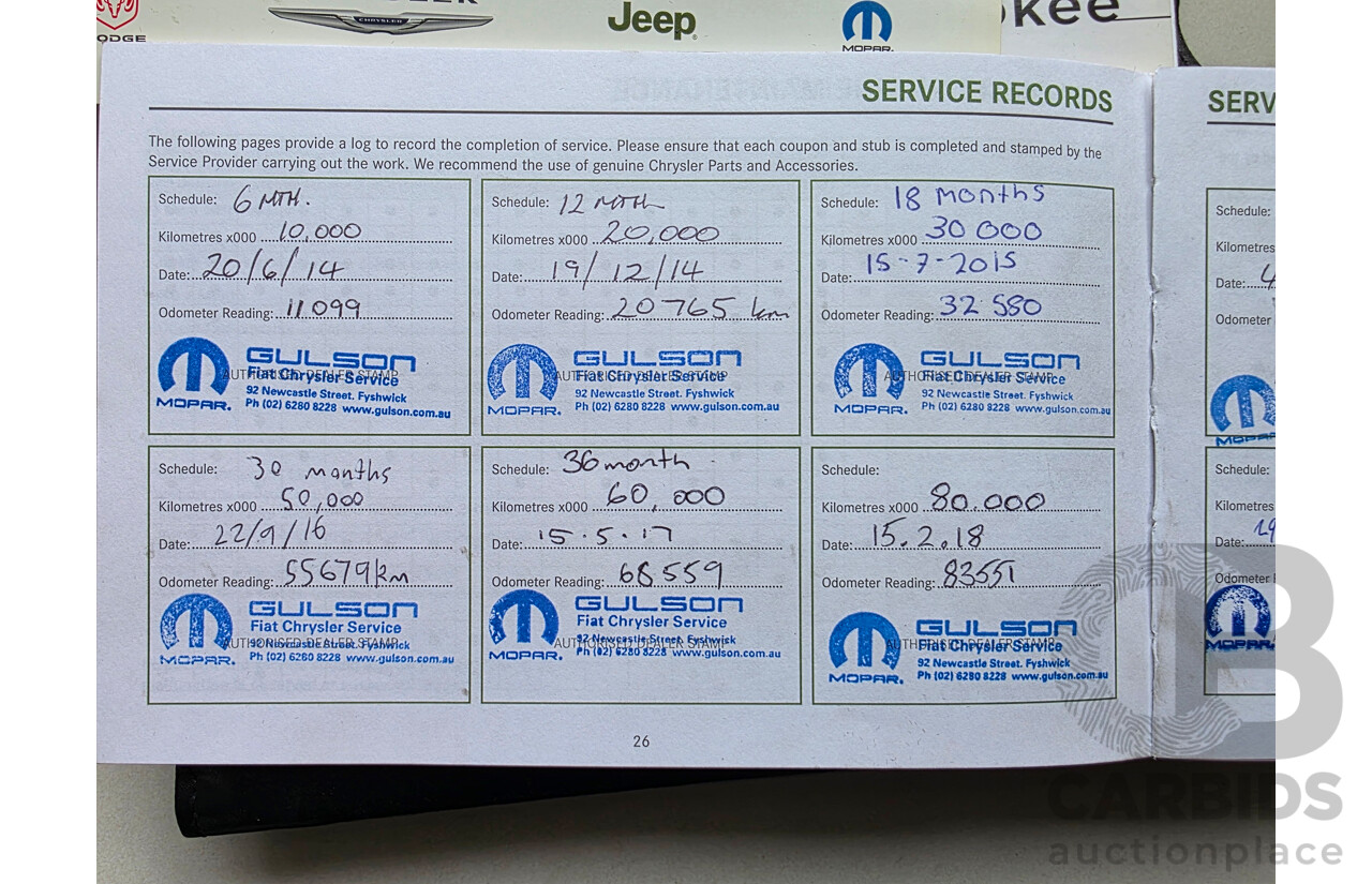 7/2013 Jeep Grand Cherokee Laredo (4x4) WK MY13 4d Wagon Grey 3.0L