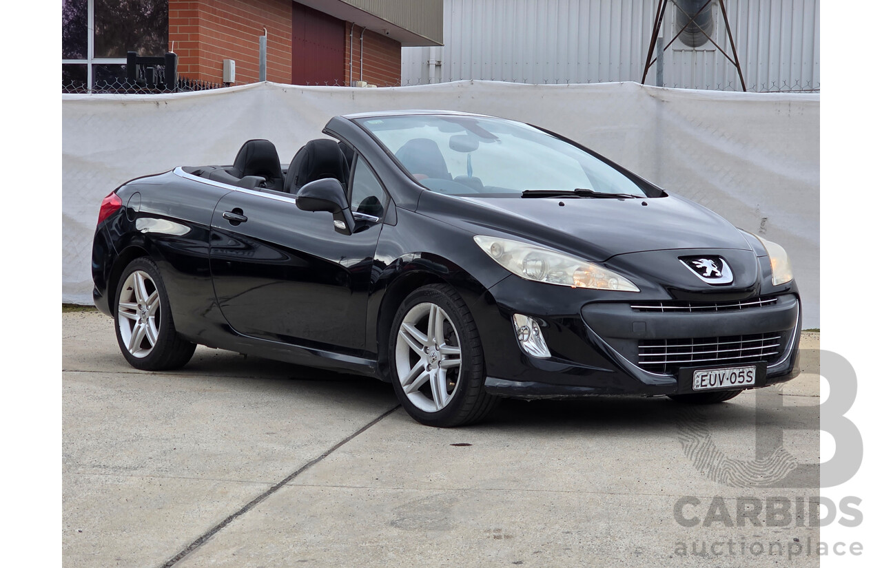 9/2009 Peugeot 308 CC  2d Cabriolet Black Turbo 1.6L